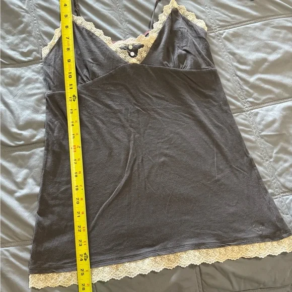 American Eagle Outfitters Lace-Trimmed Tank Camisole Vintage AE - Picture 3 of 12